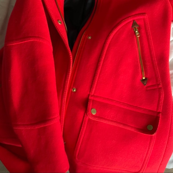 🛑 SOLD🛑J.Crew Chateau Parka Coat Red sz4 - Picture 8 of 15